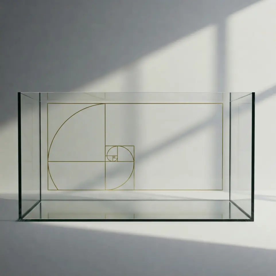 empty glass aquarium 